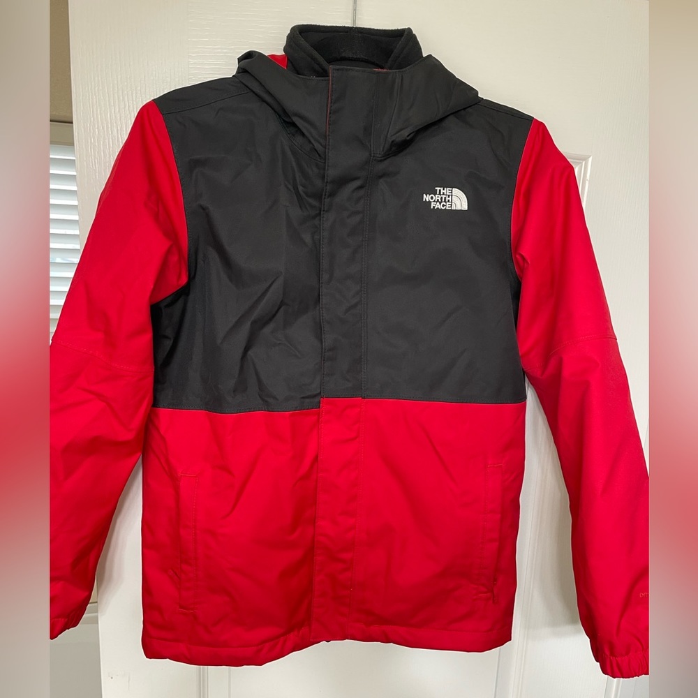 Northface Tri-Climate Boys Jacket Size Large 14/16 Red/Black